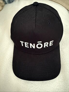 Tenore Black Embroidered Baseball Cap